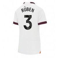 Dres Manchester City Ruben Dias #3 Preč pre Ženy 2023-24 Krátky Rukáv